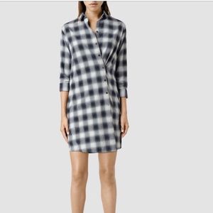 All Saints Long Button Down